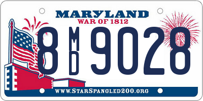 MD license plate 8MD9028