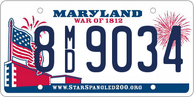 MD license plate 8MD9034