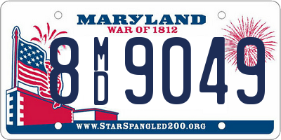 MD license plate 8MD9049