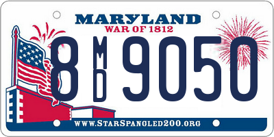 MD license plate 8MD9050