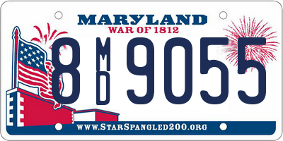 MD license plate 8MD9055