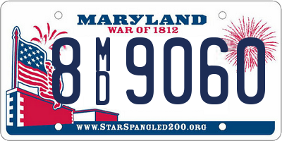 MD license plate 8MD9060