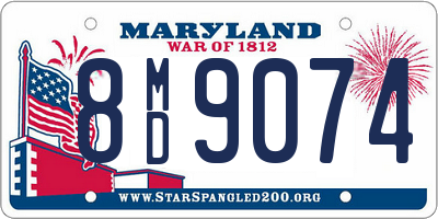 MD license plate 8MD9074