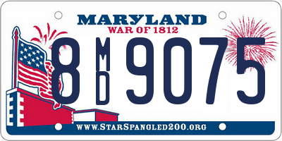 MD license plate 8MD9075