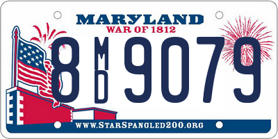 MD license plate 8MD9079