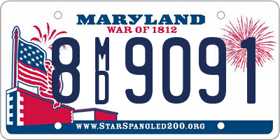 MD license plate 8MD9091