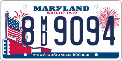 MD license plate 8MD9094