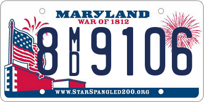 MD license plate 8MD9106