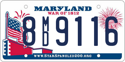 MD license plate 8MD9116