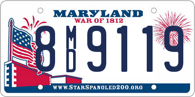 MD license plate 8MD9119