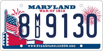 MD license plate 8MD9130