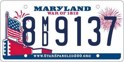 MD license plate 8MD9137