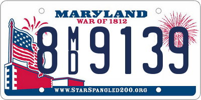 MD license plate 8MD9139