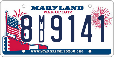 MD license plate 8MD9141