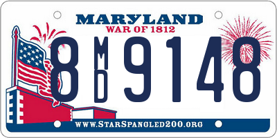 MD license plate 8MD9148