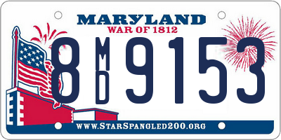 MD license plate 8MD9153
