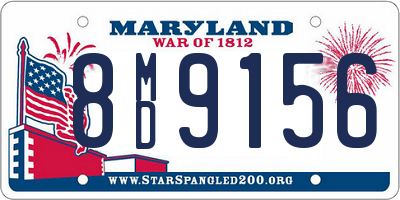 MD license plate 8MD9156