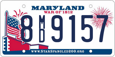 MD license plate 8MD9157