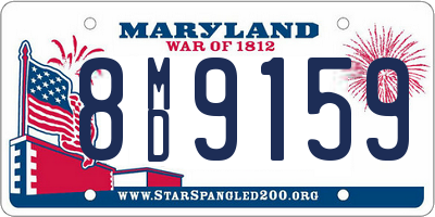 MD license plate 8MD9159