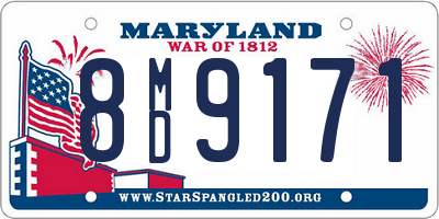 MD license plate 8MD9171