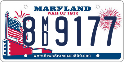 MD license plate 8MD9177