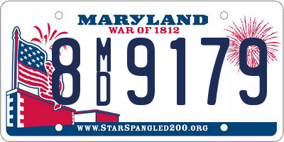 MD license plate 8MD9179