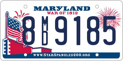 MD license plate 8MD9185