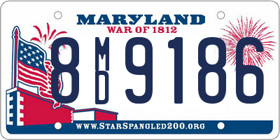 MD license plate 8MD9186