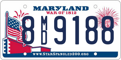 MD license plate 8MD9188