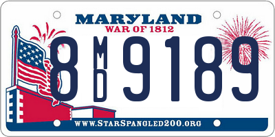 MD license plate 8MD9189