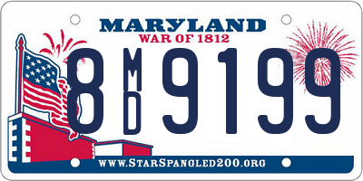 MD license plate 8MD9199