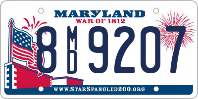 MD license plate 8MD9207