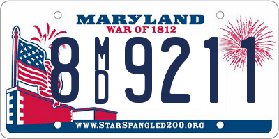 MD license plate 8MD9211