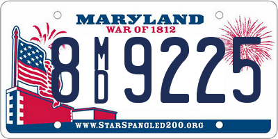 MD license plate 8MD9225