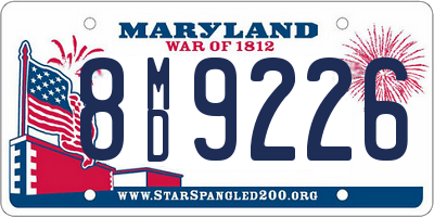 MD license plate 8MD9226