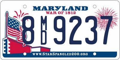 MD license plate 8MD9237