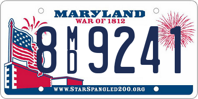 MD license plate 8MD9241