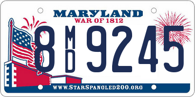 MD license plate 8MD9245