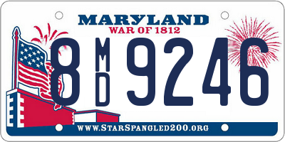 MD license plate 8MD9246