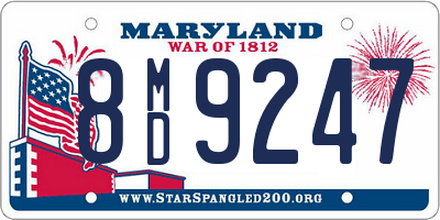 MD license plate 8MD9247