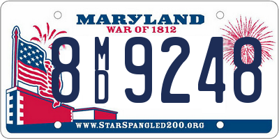 MD license plate 8MD9248