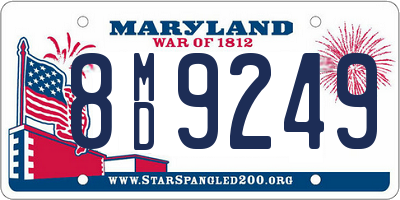 MD license plate 8MD9249