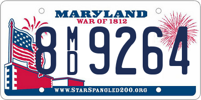 MD license plate 8MD9264