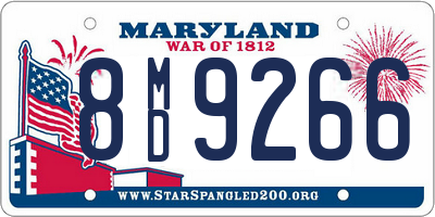 MD license plate 8MD9266