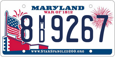 MD license plate 8MD9267