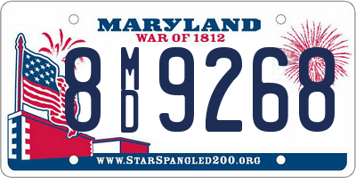 MD license plate 8MD9268