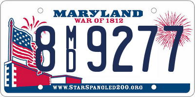 MD license plate 8MD9277