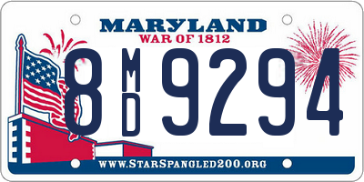 MD license plate 8MD9294