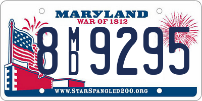 MD license plate 8MD9295