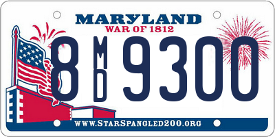 MD license plate 8MD9300